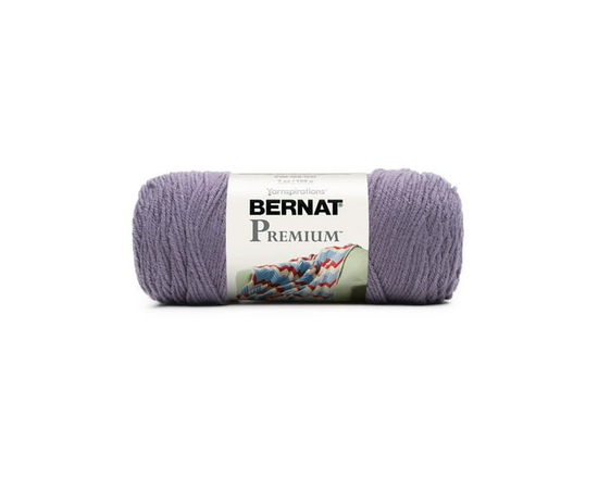 "Bernat® Fil Premium™, Acrylique #4 Moyen, 7oz/198g, 360 Yards" (Grand violet)