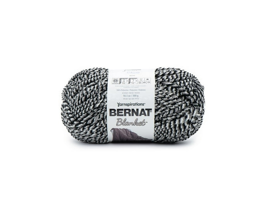 Bernat® Blanket™ #6 Super Bulky Polyester Yarn, Blue Fog Twist 10.5oz/300g, 220 Yards (Inkwell)