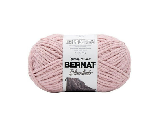 Bernat® Blanket™ #6 Super Bulky Polyester Yarn, Blush Pink 10.5oz/300g, 220 Yards - As described (Tan Pink)