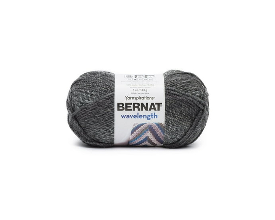 Bernat® Wavelength™ Yarn, Acrylic #5 Bulky, 5oz/140g, 223 Yards (Snowflake Obsidian)