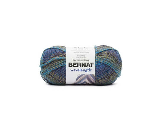Bernat® Wavelength™ Yarn, Acrylic #5 Bulky, 5oz/140g, 223 Yards (Violet Turquoise)