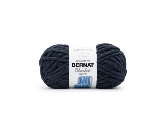 Bernat® Blanket Extra™ Yarn, Polyester #7 Jumbo, 10.5oz/300g, 97 Yards - 1 Pack (Indigo)