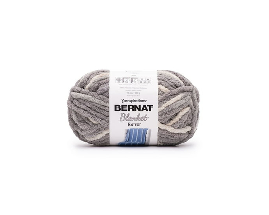 Bernat® Blanket Extra™ Yarn, Polyester #7 Jumbo, 10.5oz/300g, 97 Yards (Silver Steel)
