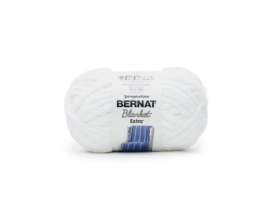 Bernat® Blanket Extra™ Yarn, Polyester #7 Jumbo, 10.5oz/300g, 97 Yards (White)