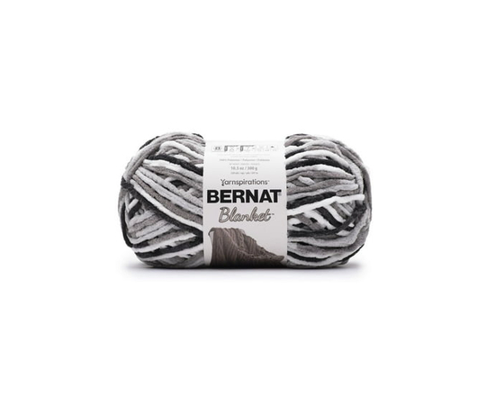 Bernat® Blanket™ #6 Super Bulky Polyester Yarn, Lilac Leaf 10.5oz/300g, 220 Yards (Gray Storm Varg)