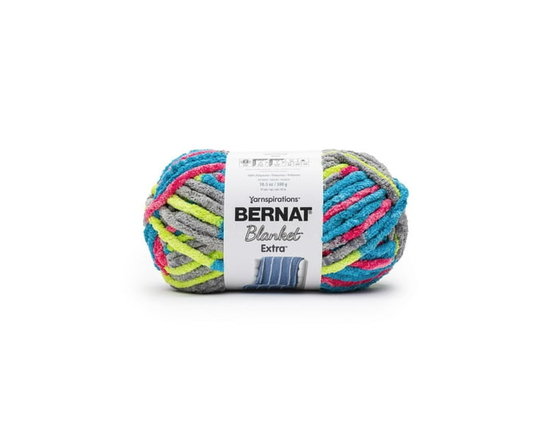 Bernat® Blanket Extra™ Yarn, Polyester #7 Jumbo, 10.5oz/300g, 97 Yards (Bright Lights)