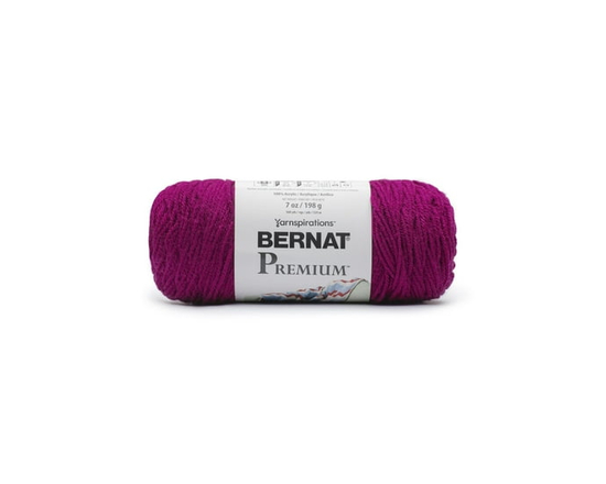 "Bernat® Fil Premium™, Acrylique #4 Moyen, 7oz/198g, 360 Yards" (Dahlia)