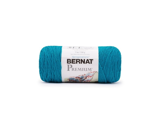 Bernat® Premium™ Yarn, Acrylic #4 Medium, 7oz/198g, 360 Yards - 7oz/198g (Sapphire)