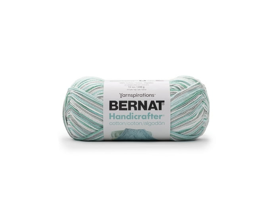 Bernat® Handicrafter® Ombre Yarn, Cotton #4 Medium, 12oz/340g, 573 Yards (Quite Sea)