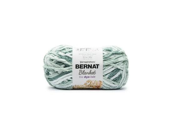Bernat® Blanket Tie Dye-ish™ Yarn, Polyester #6 Super Bulky, 10.5oz/300g, 220 Yards (Mossy Hills)