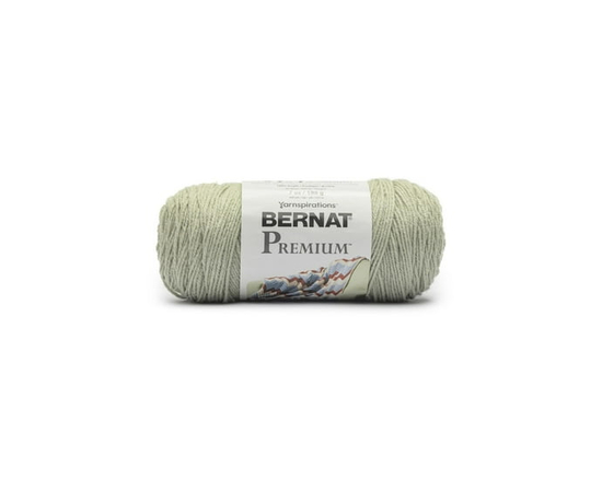"Bernat® Fil Premium™, Acrylique #4 Moyen, 7oz/198g, 360 Yards" (Brume de sauge)