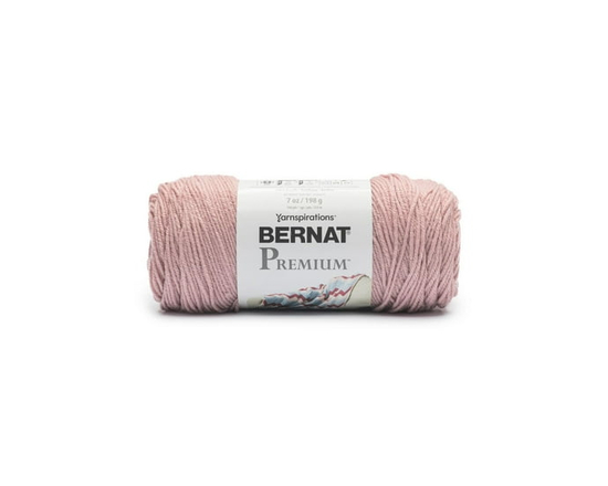 "Bernat® Fil Premium™, Acrylique #4 Moyen, 7oz/198g, 360 Yards" (Rose)