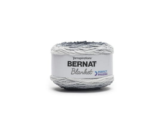Bernat® Blanket Perfect Phasing Yarn, Polyester #6 Super Bulky, 10.5oz/300g, 220 Yards - 10.5oz/300g (Deep Black)