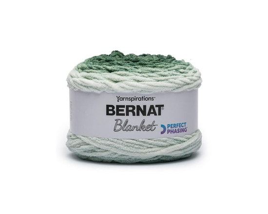 Bernat® Blanket Perfect Phasing Yarn, Polyester #6 Super Bulky, 10.5oz/300g, 220 Yards (Forest)