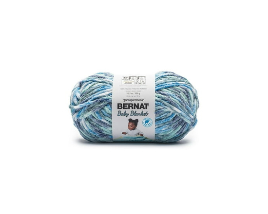 Bernat® Baby Blanket™ Yarn, Polyester #6 Super Bulky, 10.5oz/300g, 220 Yards (Ocean Waves)