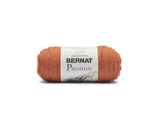 "Bernat® Fil Premium™, Acrylique #4 Moyen, 7oz/198g, 360 Yards" - 7 Oz/198 g (Carotte)