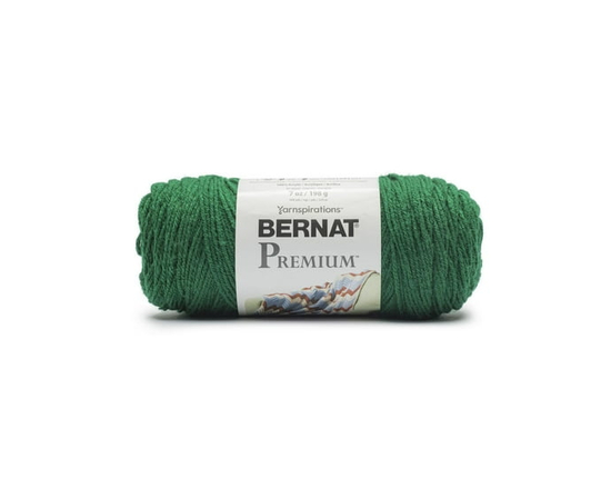 "Bernat® Fil Premium™, Acrylique #4 Moyen, 7oz/198g, 360 Yards" (Vert paddy)