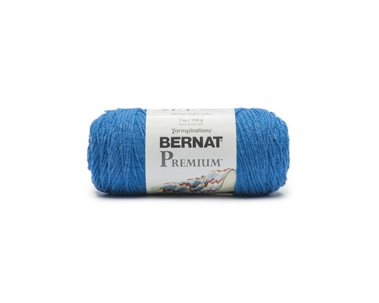 Bernat® Premium™ Yarn, Acrylic #4 Medium, 7oz/198g, 360 Yards - 7oz/198g (Blue)