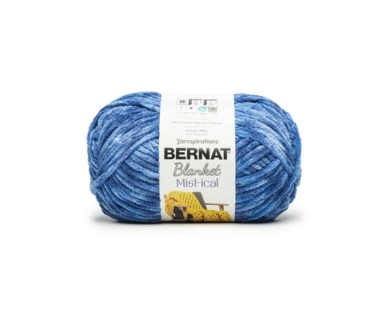 Bernat® Blanket Mist-ical™ #6 Super Bulky Polyester Yarn, 10.5oz/300g 220 Yards (Crystal Ocean)