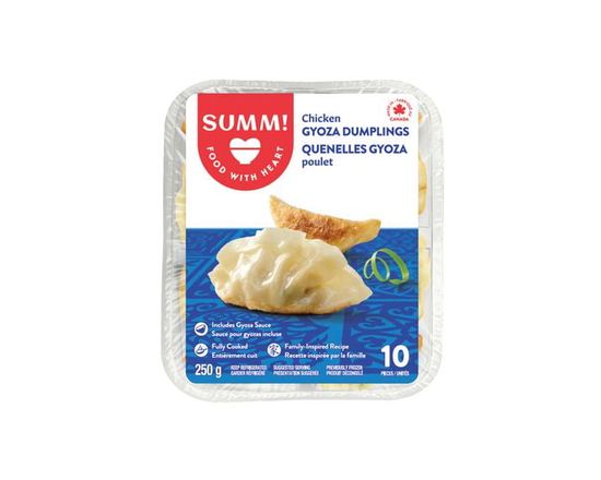 Quenelles gyoza au poulet SUMM!, 250 grammes, 10 unités (Réfrigéré)