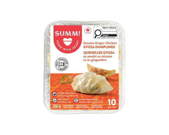 Quenelles Gyoza au poulet au sésame et au gingembre SUMM!