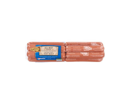 Harvest Meats All Beef Wieners Gluten Free Naturally Smoked