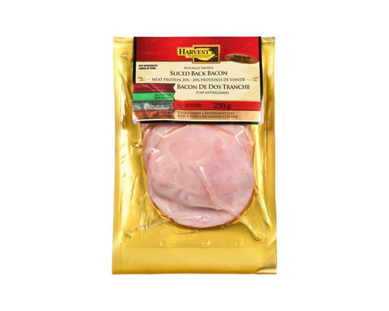 Harvest Meats Extra Lean Back Bacon Sliced
