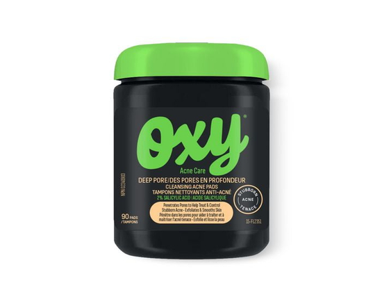 Oxy Deep Pore Cleansing Acne Pads - Clinically Proven Salicylic Acid (2.0%) – Stubborn Acne Control - Helps Treat, and Prevent Breakouts – Paraben & P
