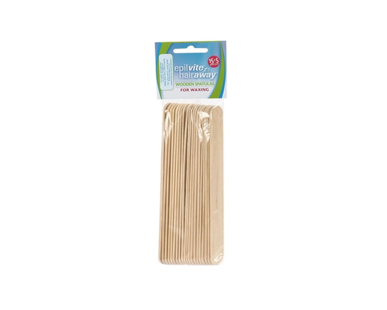 Epil-Vite / Hair-Away Wooden Spatulas for Waxing - 20 u - 20 u