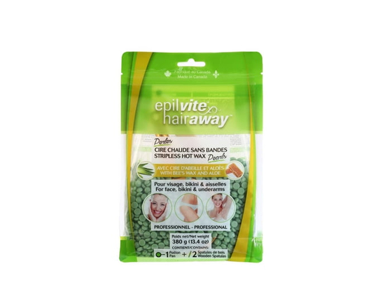 Epil-Vite / Hair-Away Perles Cire Chaude Sans Bandes avec Cire d’Abeille et Aloès