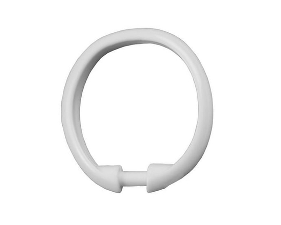 Anneaux de rideau de douche en plastique Mainstays, blanc, ensemble de 12 - 2.18" x 2.18"