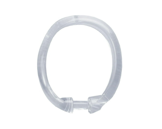 Anneaux de rideau de douche en plastique Mainstays, blanc, ensemble de 12 - 4.625 x 3.125 po