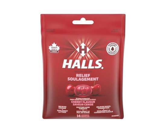 HALLS Mentho-Lyptus Cerise, sac de, Préparé au Canada