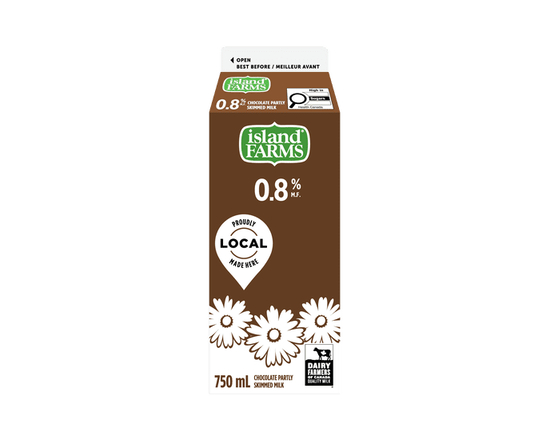 Island Farms 0.8% Chocolate Milk 750ML - 750 mL