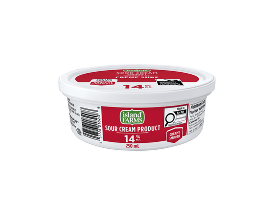 Island Farms 14% Sour Cream 250ML - 250 mL