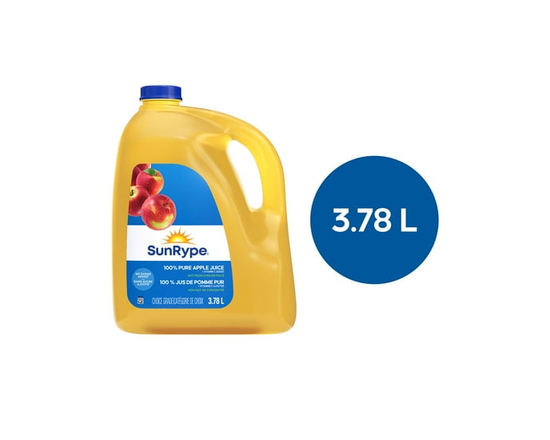 SunRype Pure Apple Juice 3.78L - 3.78 L