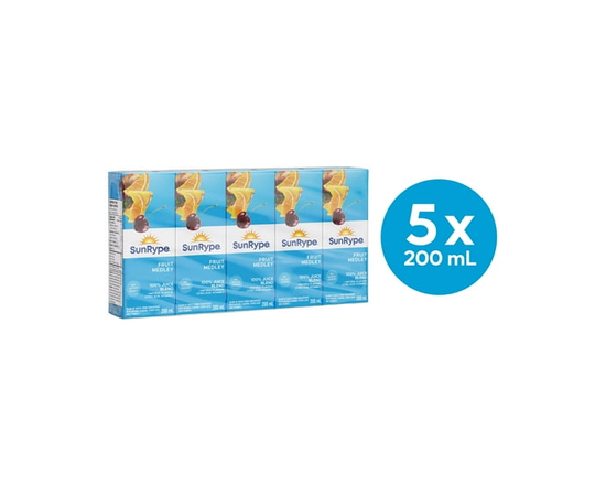 SunRype Fruit Medley Juice Boxes 5 x 200 ml - 200 mL