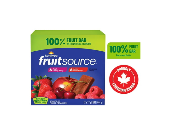 SunRype Fruitsource 100% Fruit Bar Pack - 37 g