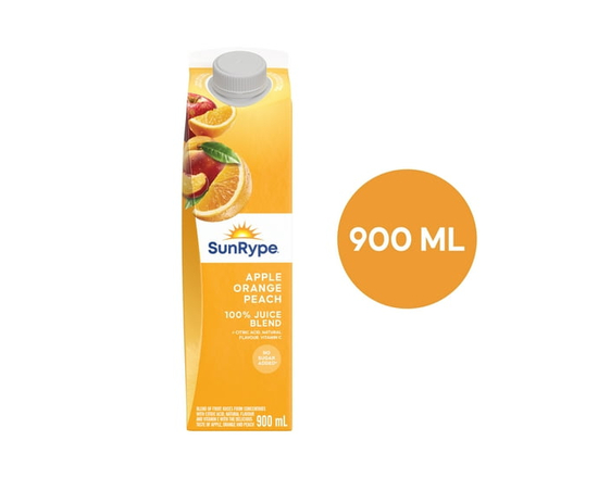 SunRype Apple Orange Peach Juice 900 ml - 900 mL