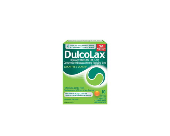 DulcoLax Bisacodyl Tablets, 5mg Stimulant Laxatives for Occasional Constipation Relief, Laxative and Constipation Relief For Adults and Children 6 and