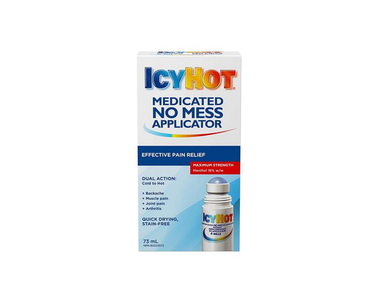 Icy Hot Applicateur à bille médicamenteux, séchage rapide, soulagement rapide et efficace de la douleur musculaire et articulaire associée à l'arthrit