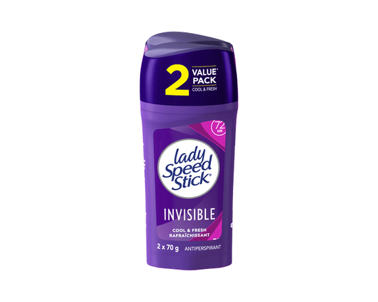 Lady Speed Stick Antiperspirant Deodorant, Invisible, Cool & Fresh - 2.6 oz