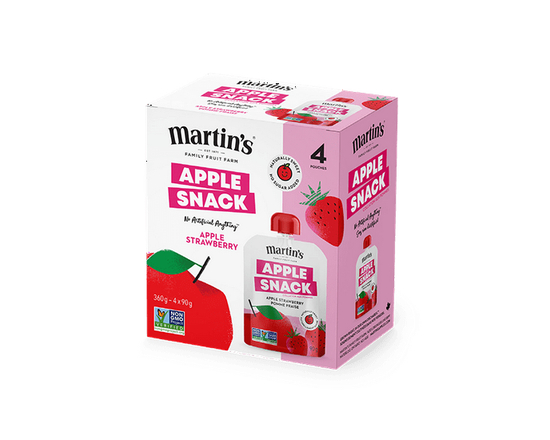 Fraise Apple Snack 4 Sachets - 90g