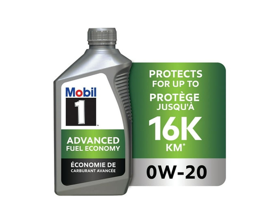 Mobil 1™ Advanced Fuel Economy Full Synthetic Motor Oil 0W-20, 1 L - 1L
