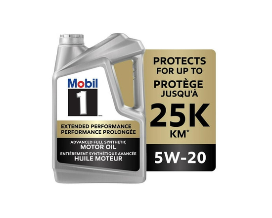 Mobil 1™ Extended Performance Full Synthetic Engine Oil 5W-20, 4.73 L - 5 QT/4.7 L Capacity