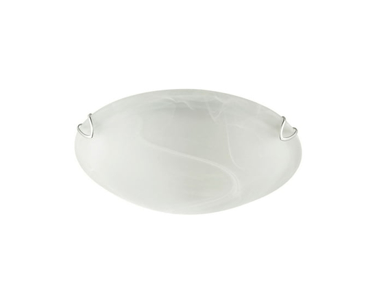 Globe Electric Pennington 10" Flush Mount Ceiling Light 2-Pack, Frosted White Alabaster Glass Shade