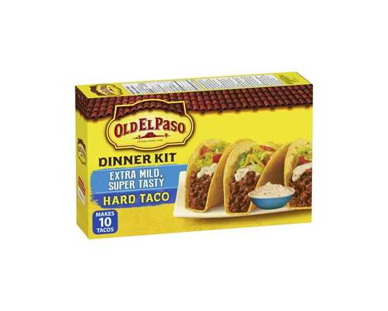 Old El Paso Extra Mild, Super Tasty Hard Taco Dinner Kit - 330 g