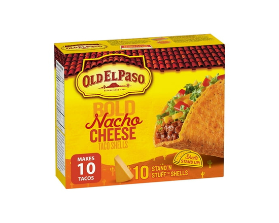 Old El Paso Stand n' Stuff Taco Shells, Cheesy Blasted, Gluten Free - 153 g