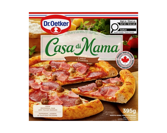Dr. Oetker Casa di Mama 3 Meat Pizza - 395g