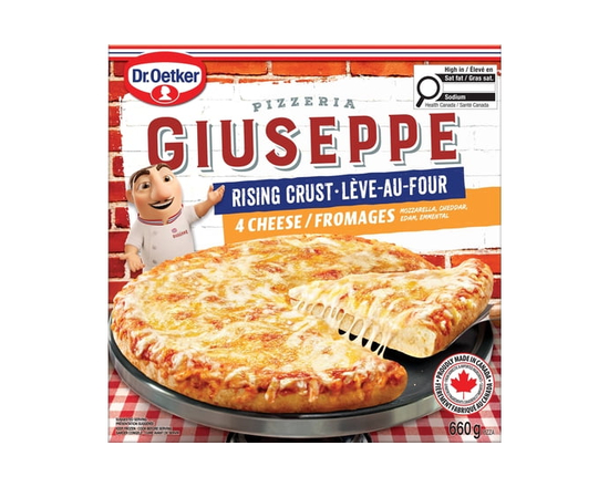 Dr. Oetker Giuseppe Pizzeria Rising Crust 4 Cheese Pizza - 660g